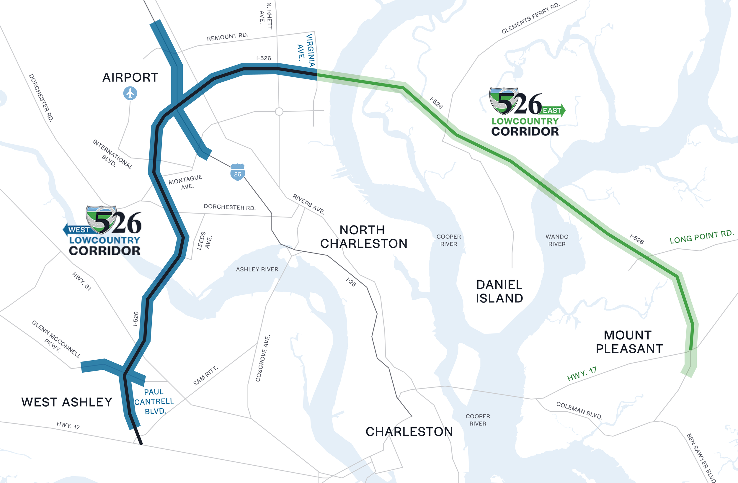 ルート I-526 Lowcountry Corridor Improvements